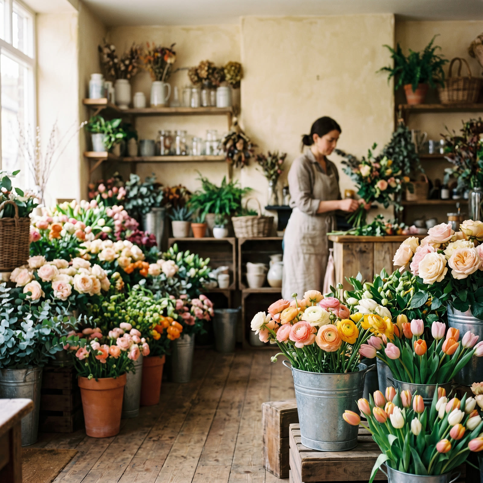 Beautiful florist shop interior
